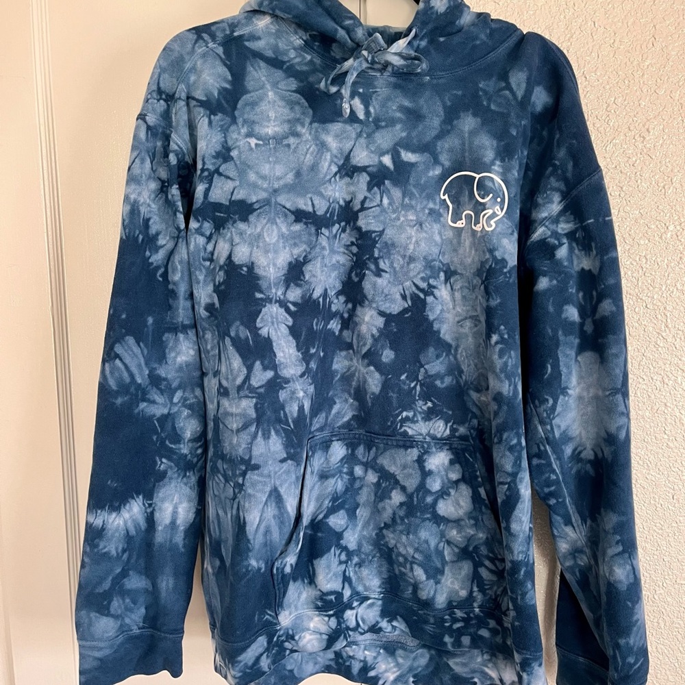 Ivory Ella Blue Tie Dye Hoodie
